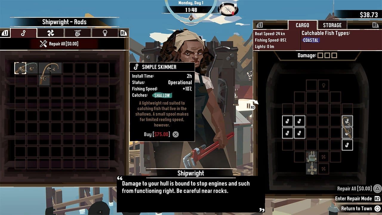 Ship inventory and cargo grid