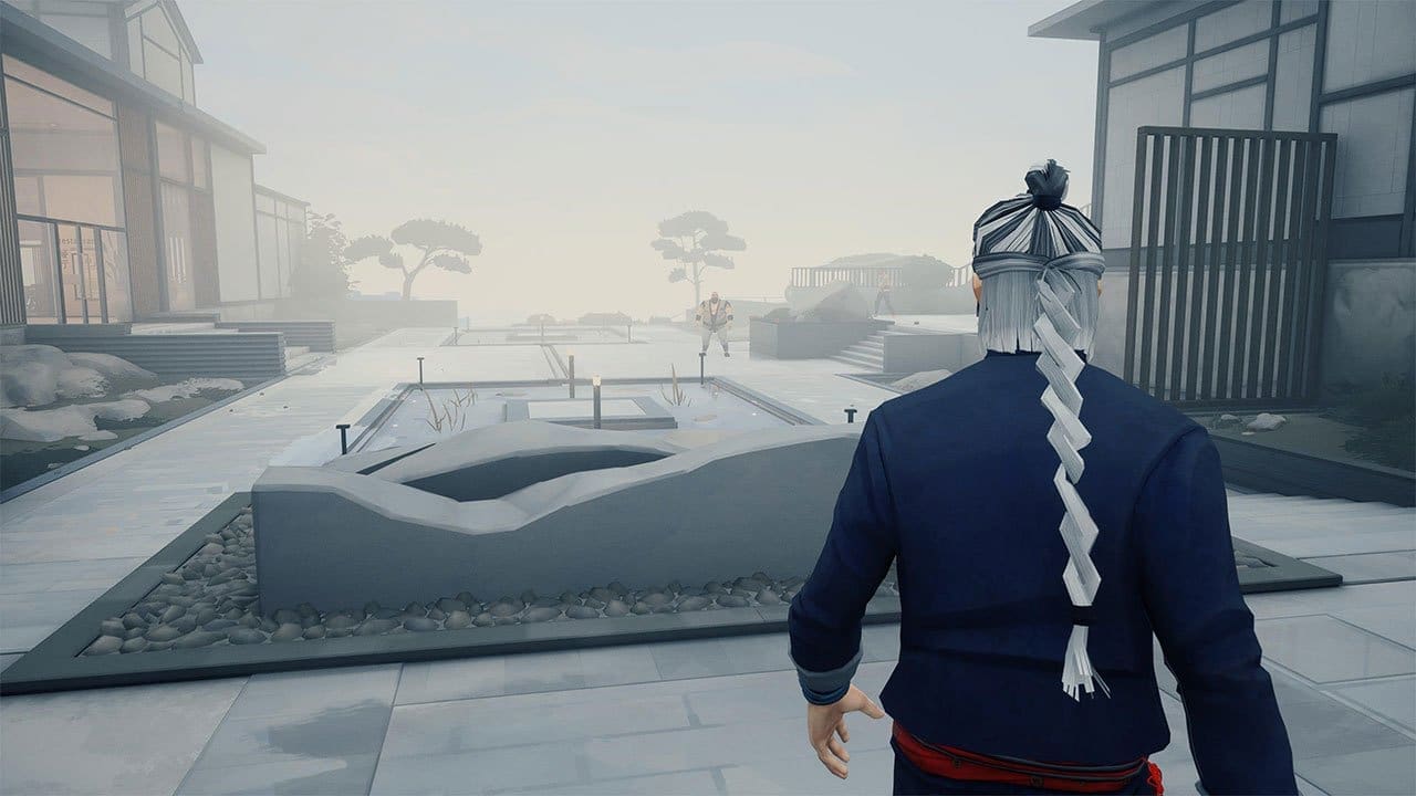 Distant enemy poised for a difficult encounter