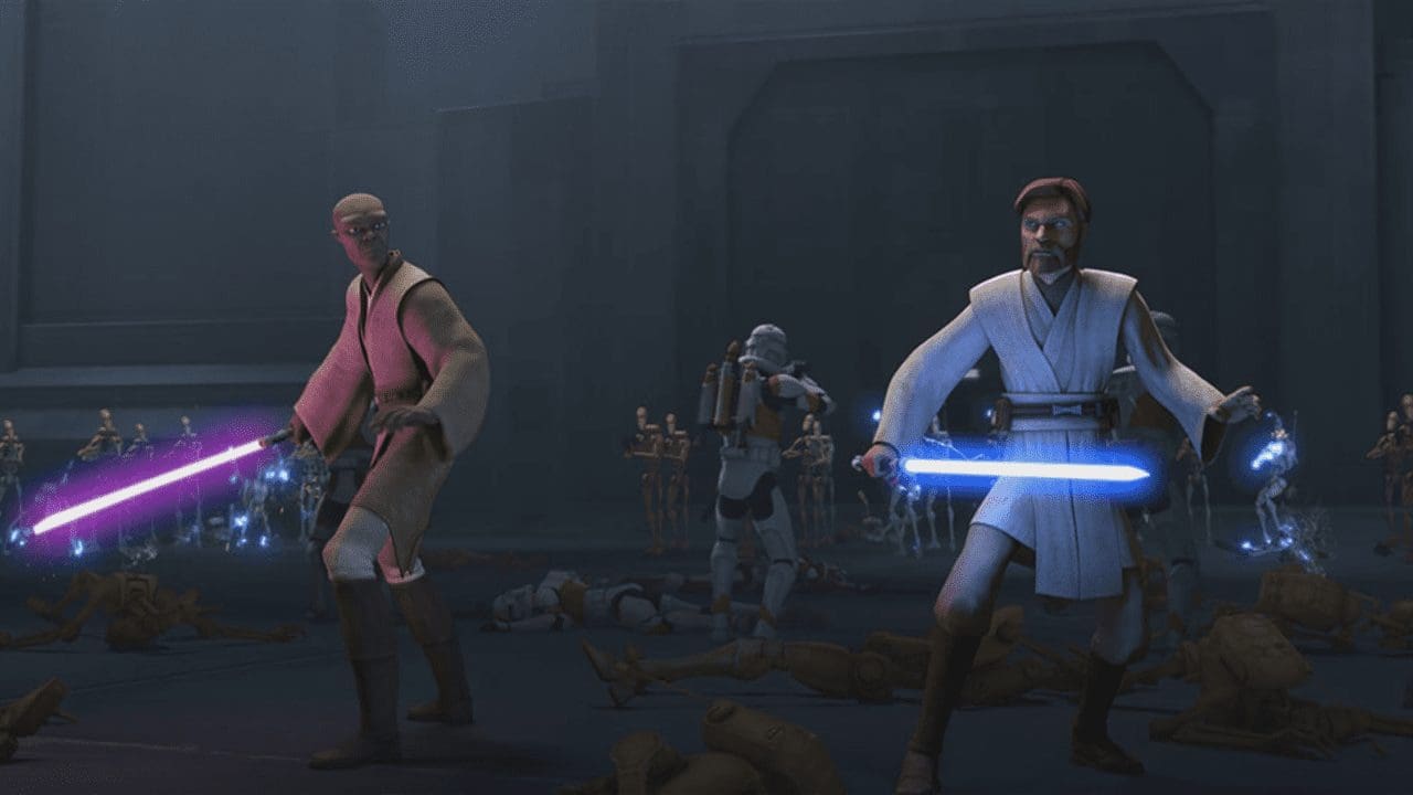 Mace Windu and Obi-Wan lead the assault — The Clone Wars S7E4