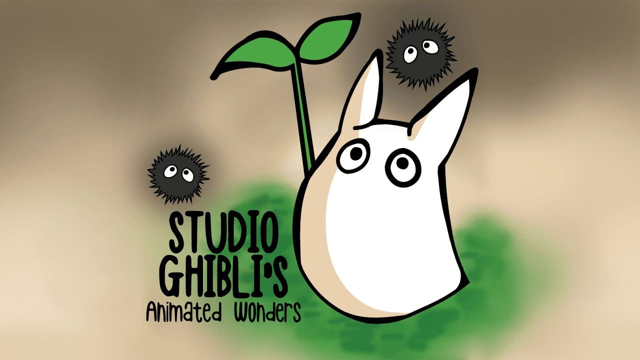 Studio Ghibli logo with Totoro silhouette