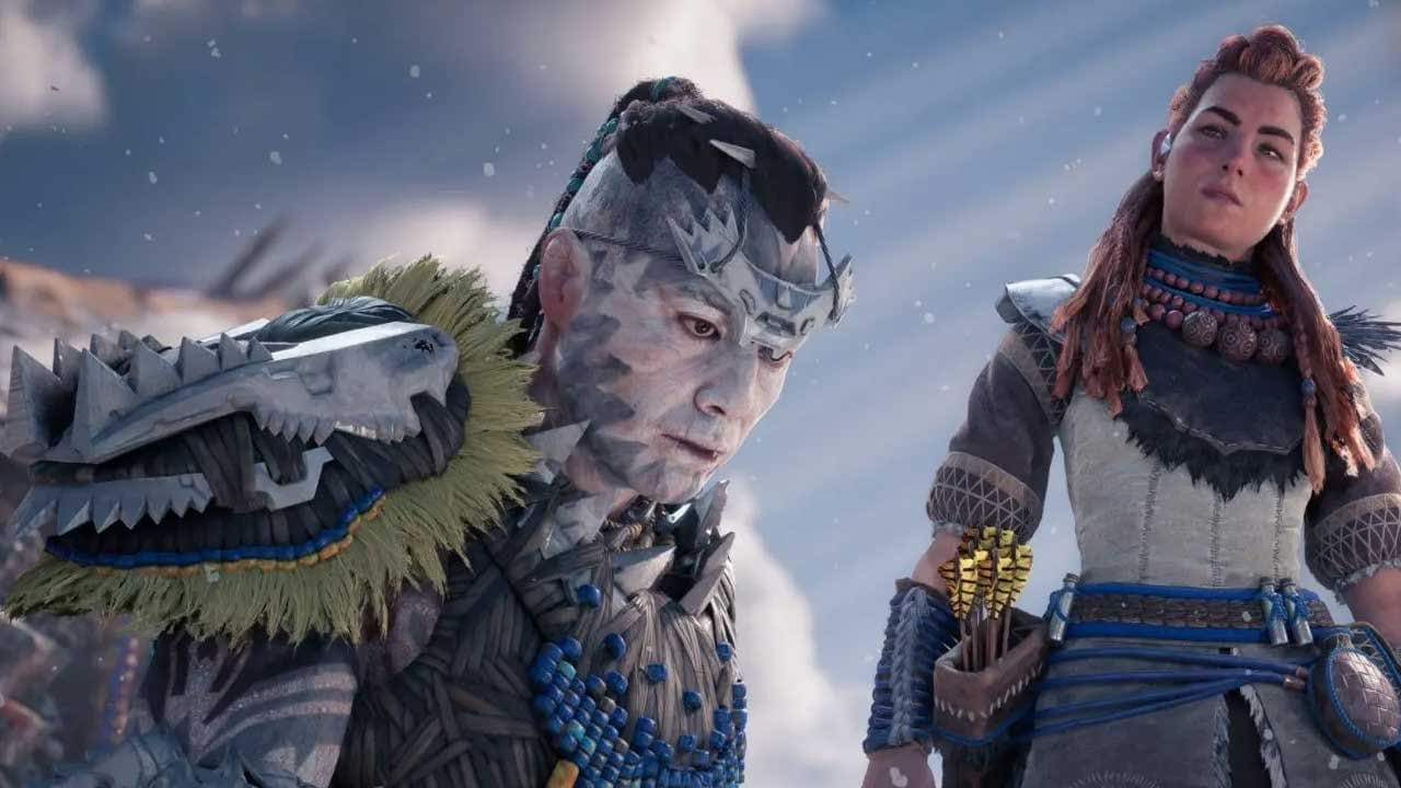 Horizon Forbidden West — Aloy against a sweeping landscape