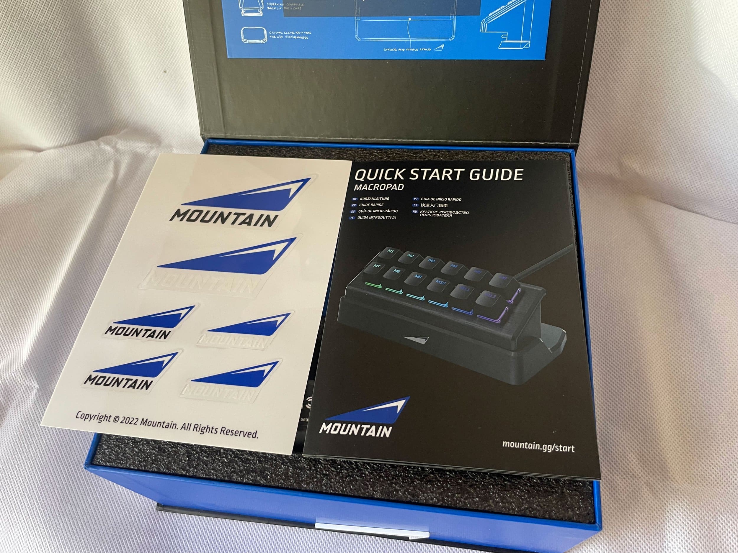 Mountain MacroPad on stand