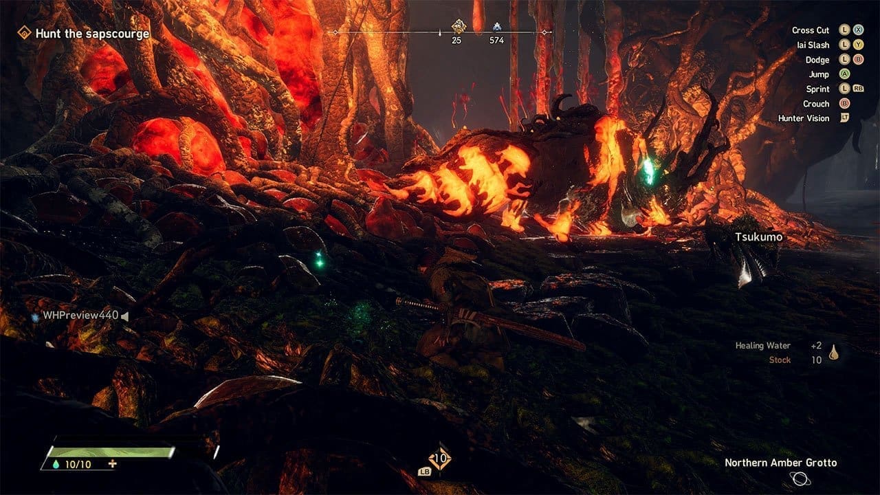 Three hunters coordinating against a massive boar Kemono