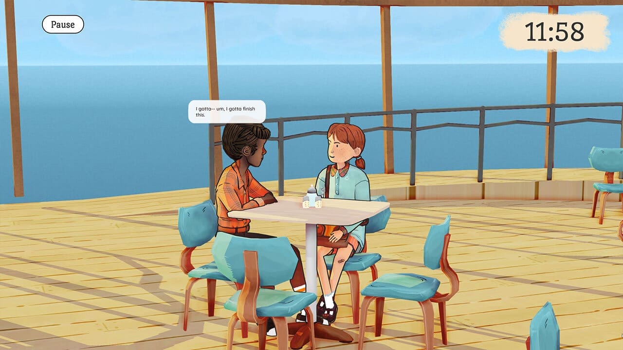 Wayward Strand demo screenshot — chatting with a patient