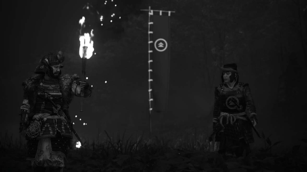 The flashback sequences in the Iki Island DLC seemed to work better with the B/W filter. There’s a more serious undertone, and the armour makes it feel like it belongs in a proper samurai film. 