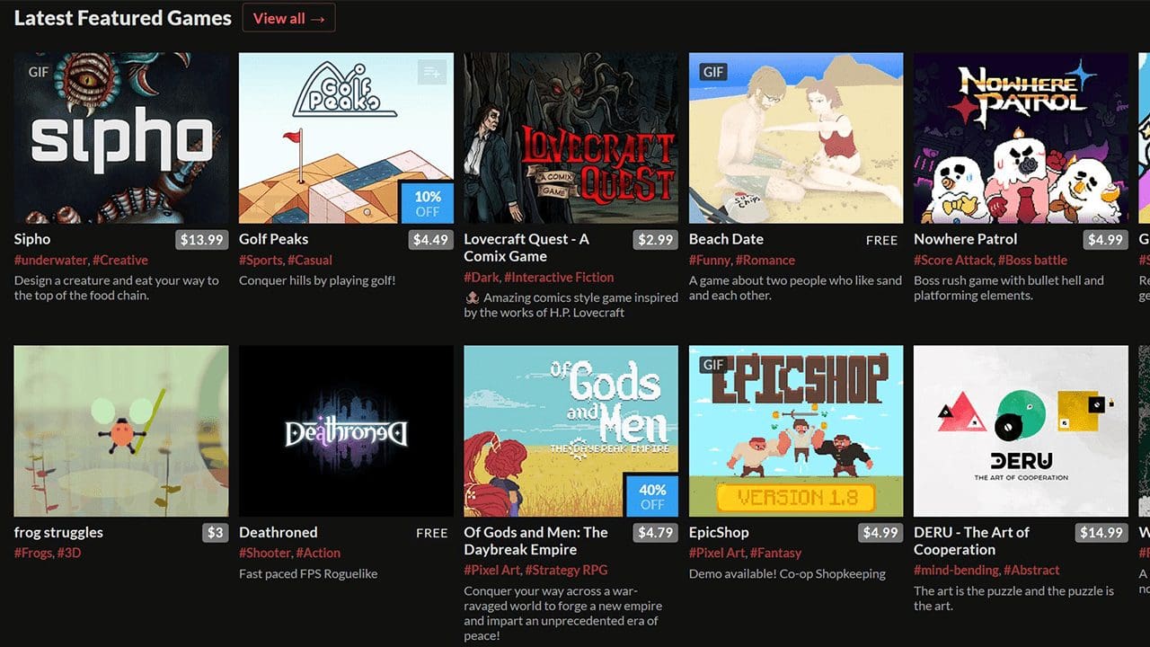 Itch.io Black Friday Not-Sale Supports Charity