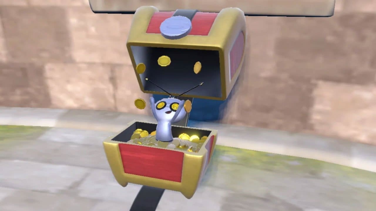 Gimmighoul is a new ghost-type Pokemon that likes to hide out in a chest of coins