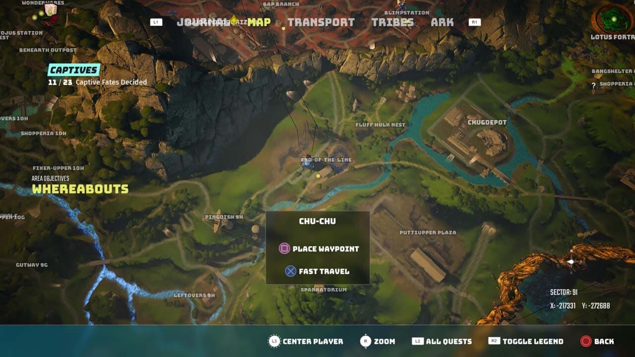 Chu-Chu location at End-of-the-Line