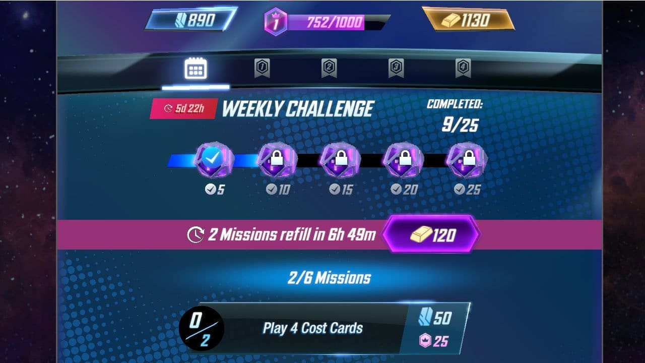 Marvel Snap lets you stack up to ten daily mission refresh now