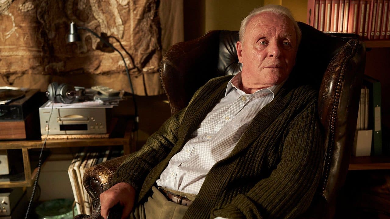 The Father: Anthony seated in his flat