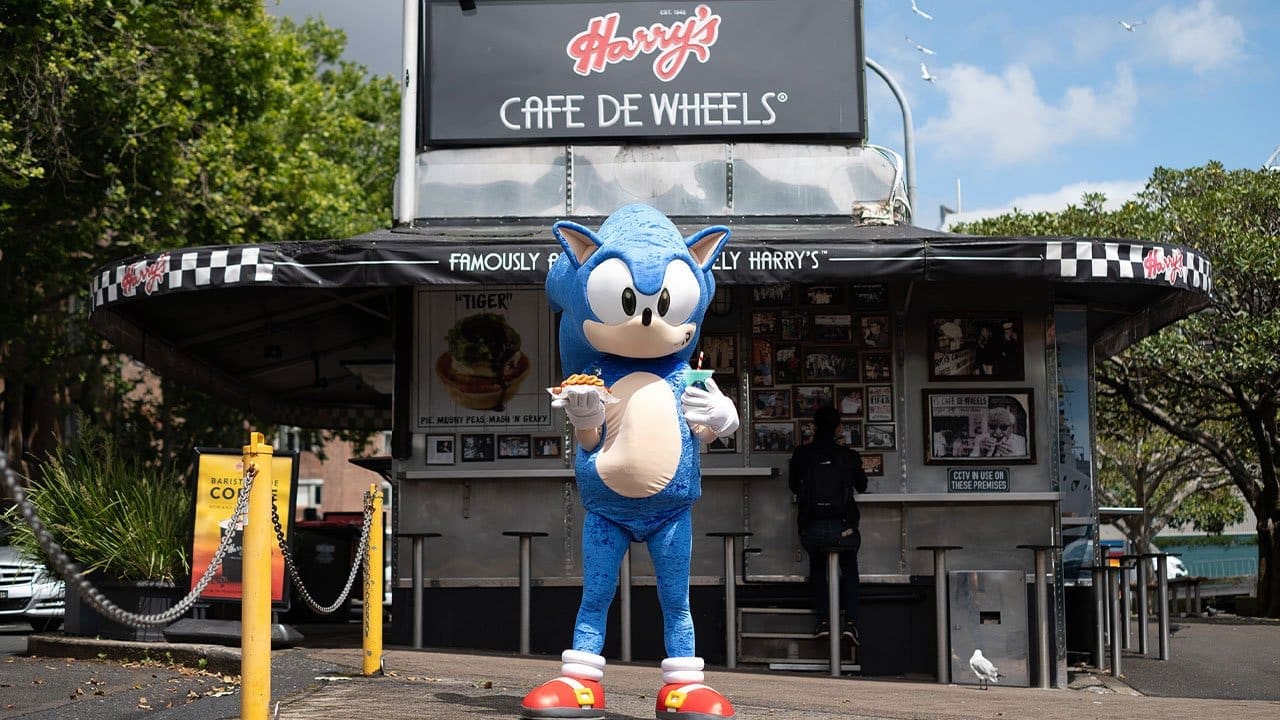 An exclusive Sonic The Hedgehog hotdog & milkshake meal is now available at Harry’s locations in Sydney