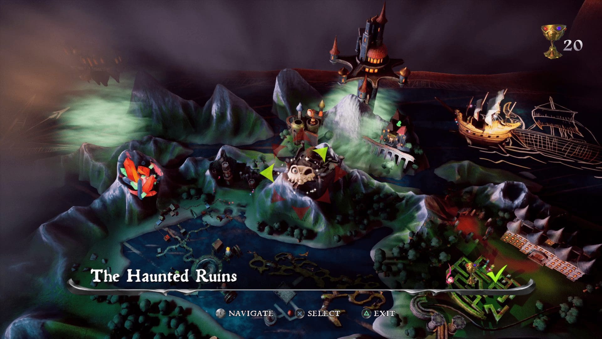 MediEvil (2019) — Souls indicator on world map