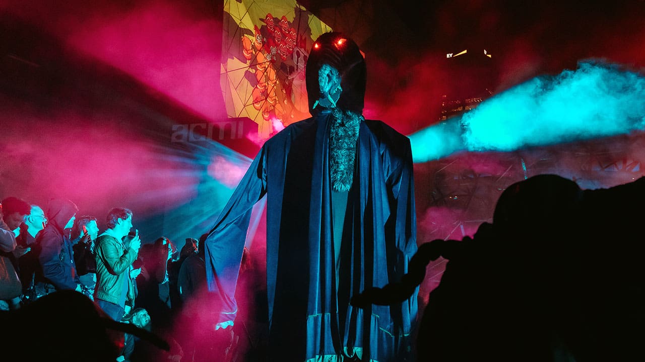 Cult of the Lamb held a sacrifice and party in Federation Square ...