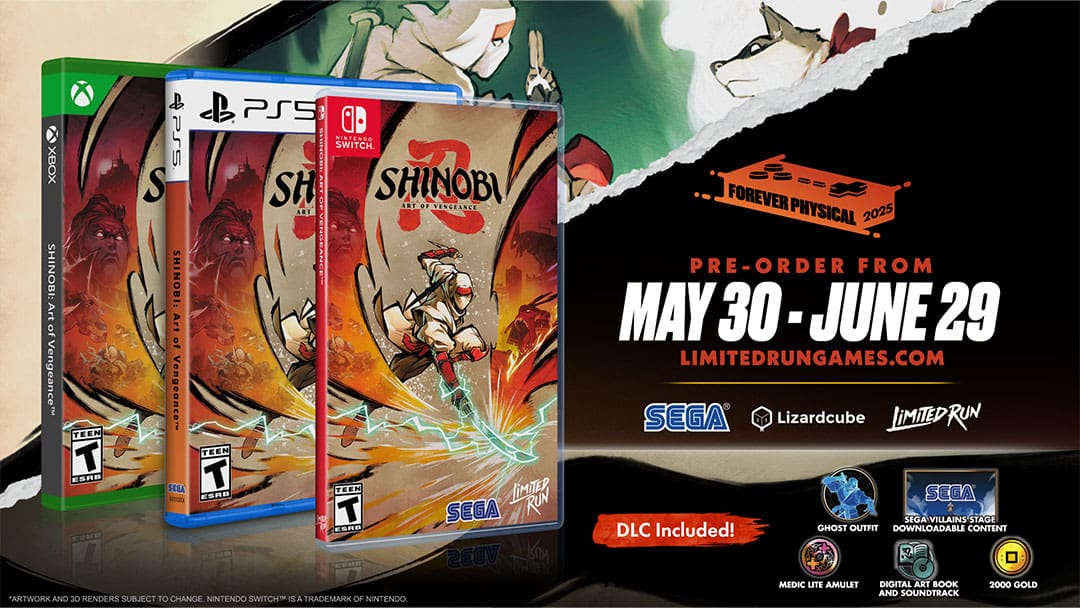 Retro-Inspired Shinobi: Art of Vengeance Confirms Physical Game Release