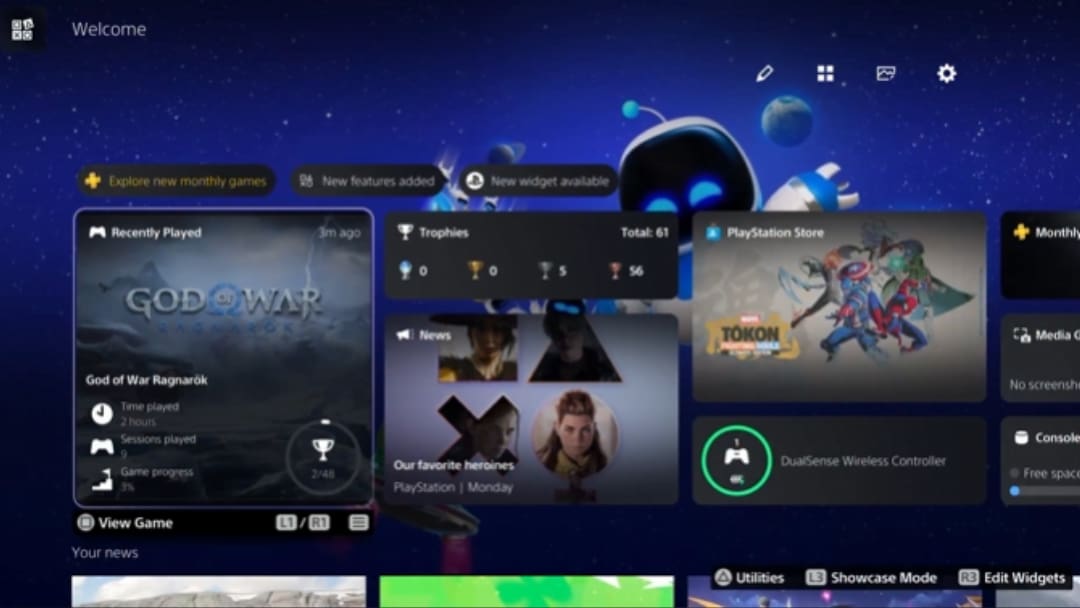 PlayStation Adds ‘Showcase Mode’ to Welcome Hub in New Update