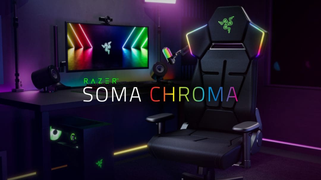 Razer Unveils Soma Chroma, Its First RGB Gaming Chair