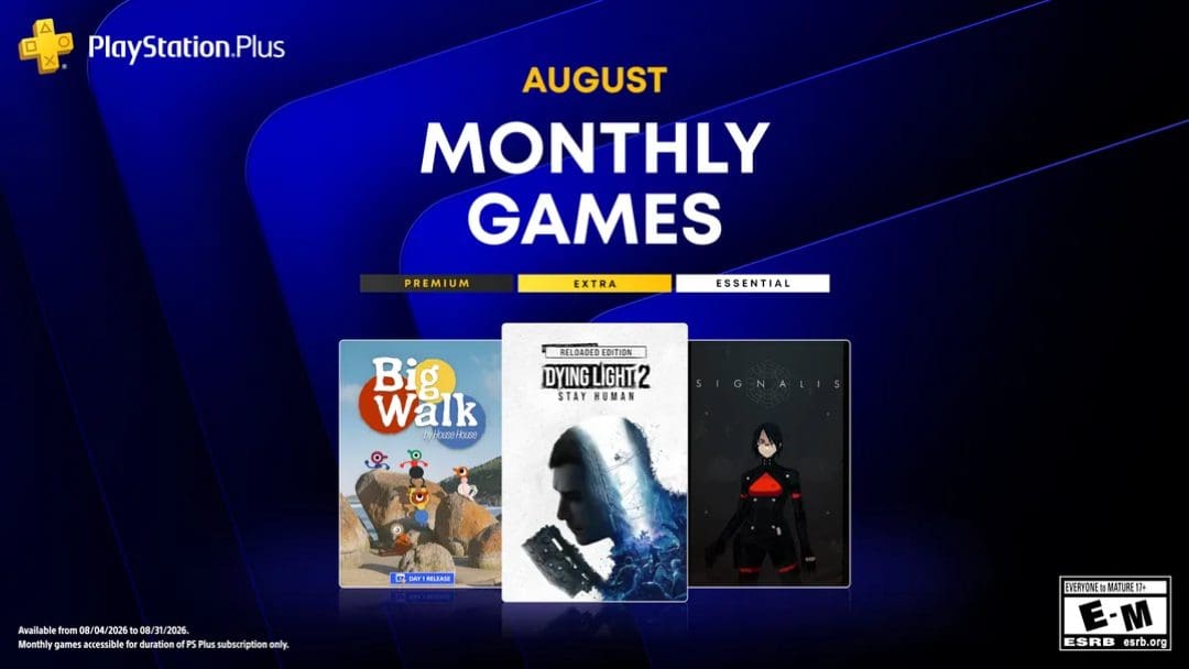 Here’s Every PlayStation Plus Monthly Game For August 2026