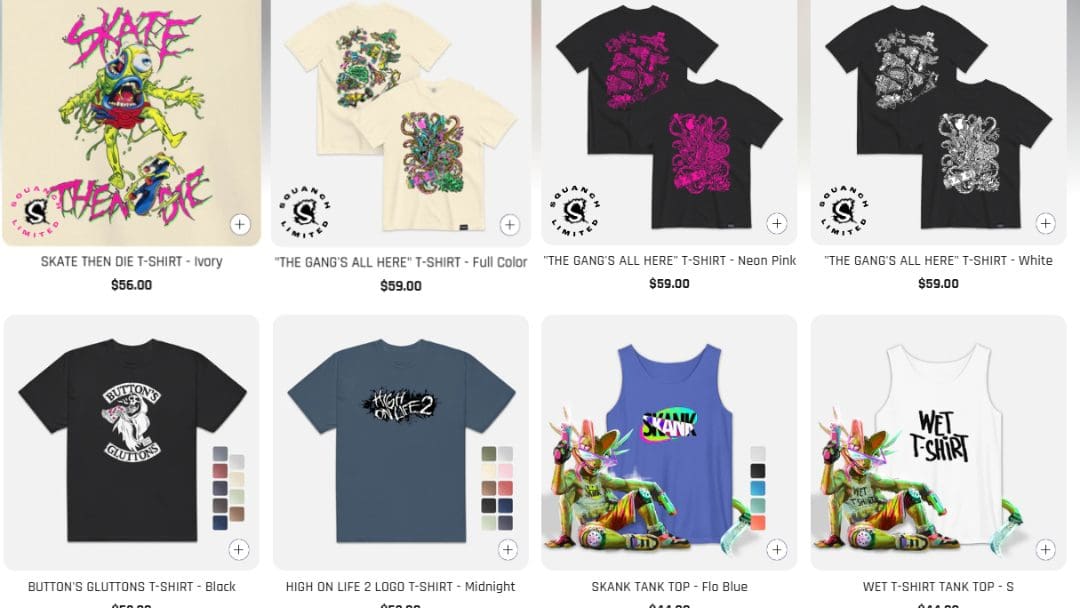 Squanch Games Launches Official Gear Shop With High On Life Merchandise